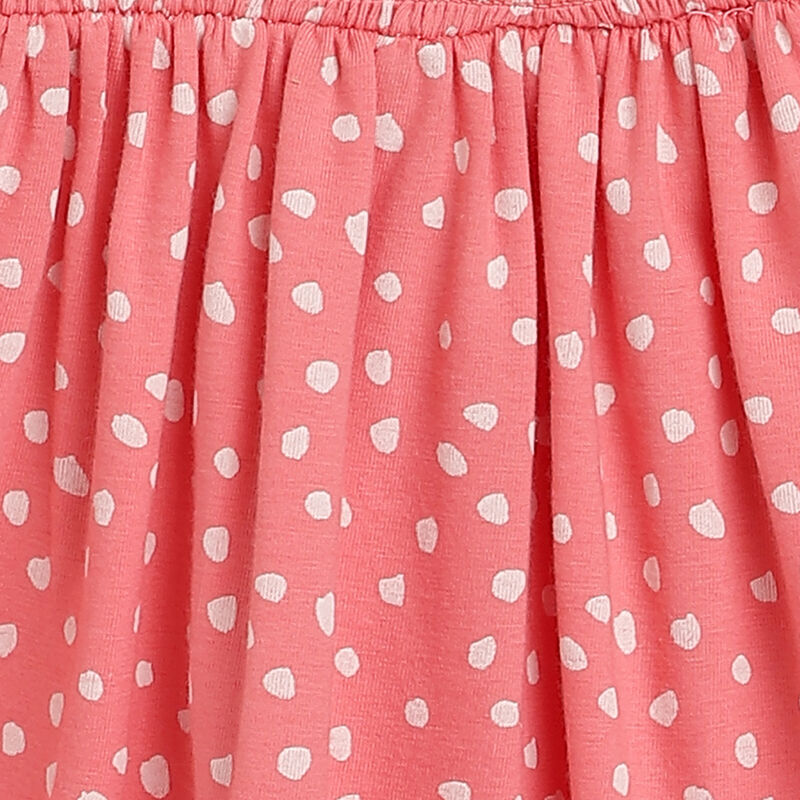 Girls Pink Striped Sleeveless Dress image number 3